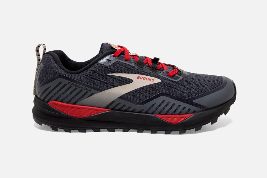 Brooks Cascadia 15 Gtx Trail Loopschoenen Heren - Zwart/Rood - 407389BSZ